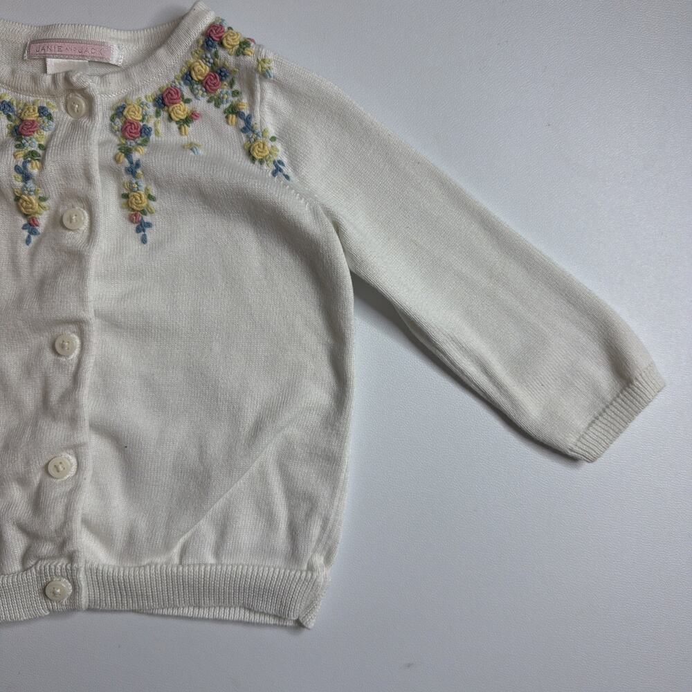 Janie And Jack Girls Embroidered Cotton Sweater & Leggings Set Size 12-18 & 2T - Picture 5 of 15